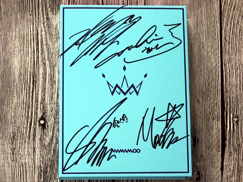 MAMAMOO с автографом 2017 мини альбом Фиолетовый CD корейский + подписанный плакат