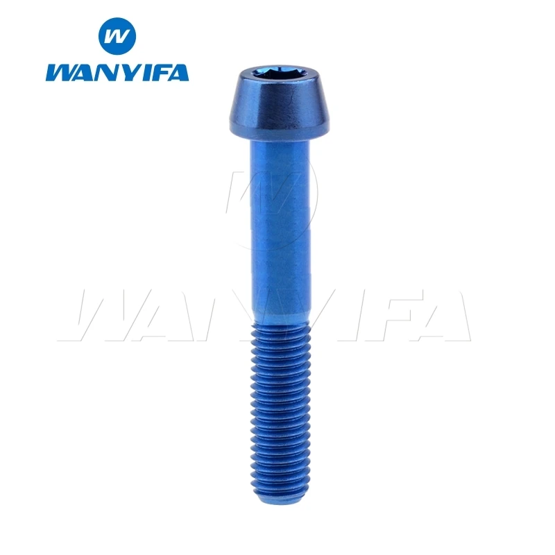 Wanifa Винт С Титановым болтом M8x15 20 25 30 35 40 45 50 70 мм конусная головка для велосипедной