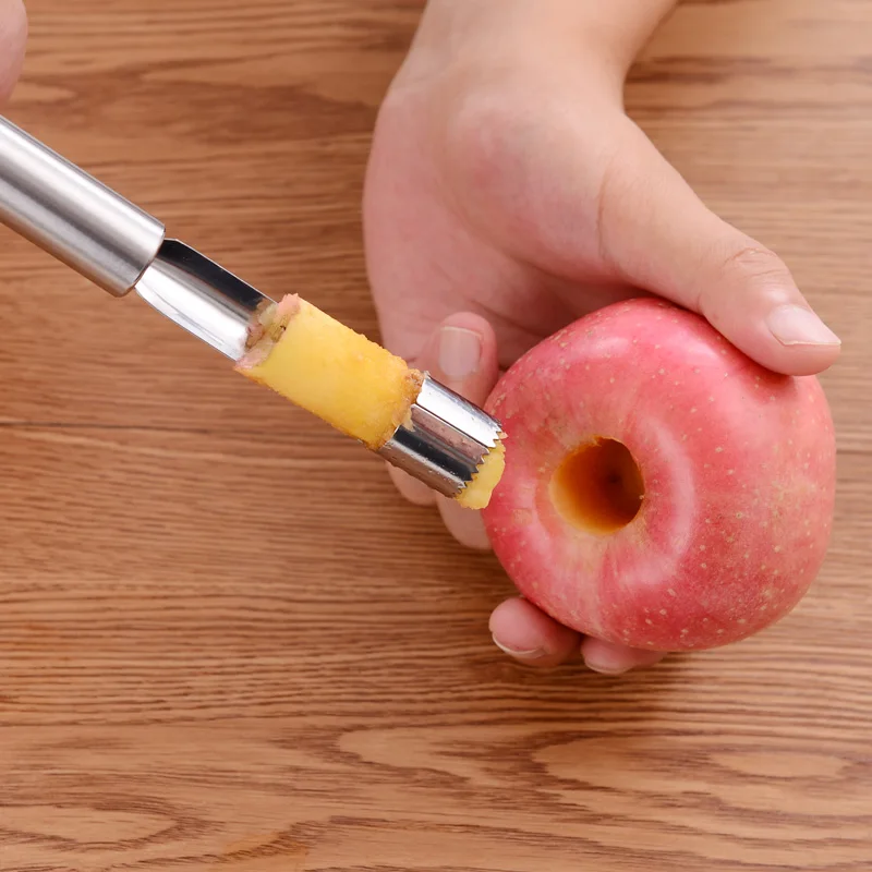 1 шт. Творческая кухня аксессуары Нержавеющая сталь apple бур фрукты семян причину