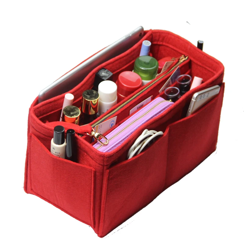 Настраиваемый войлочный Органайзер(со съемными отделениями) Neverfull MM GM PM Speedy 30 25 35 40 кошелек вставка сумка для подгузников