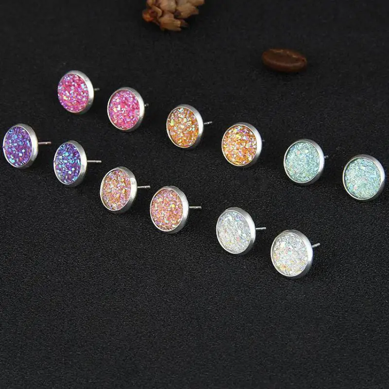 Серьги-гвоздики для женщин Круглые 6 пар/компл. полимерная серьга | Украшения и