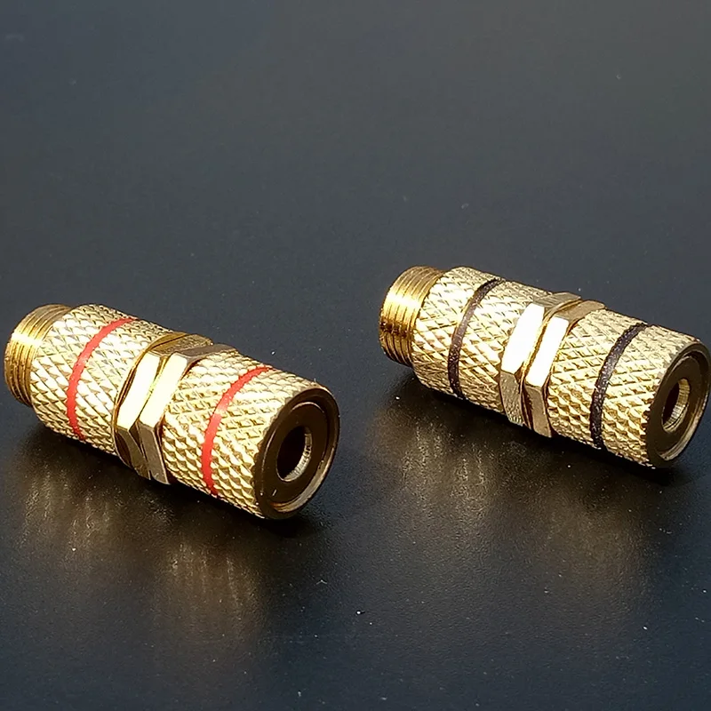 50 пар/100 шт. Банан 4 0 мм banana-разъем прямые терминалы Binding Post Banana Динамик Plug gold