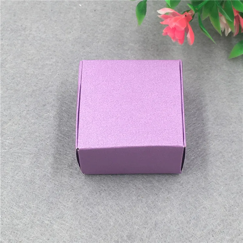 purple 100 шт два размера крафт подарочные коробки ручной работы коробка мыла упаковки носки упаковка коробка красочная Пустая Картонная коробка самолет коробка - Цвет: purple