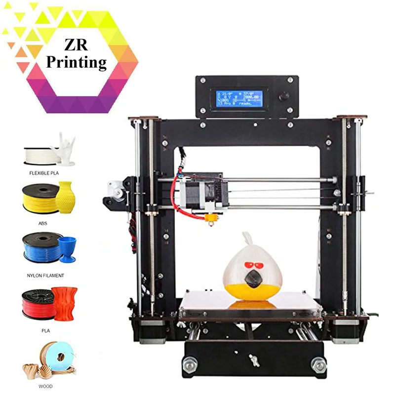 

ZRPrinting CTC 3D DIY Printer Reprap Prusa Impresora MK8 i3 DIY Kit MK2A Heater Plate Resume Power Failure Printing