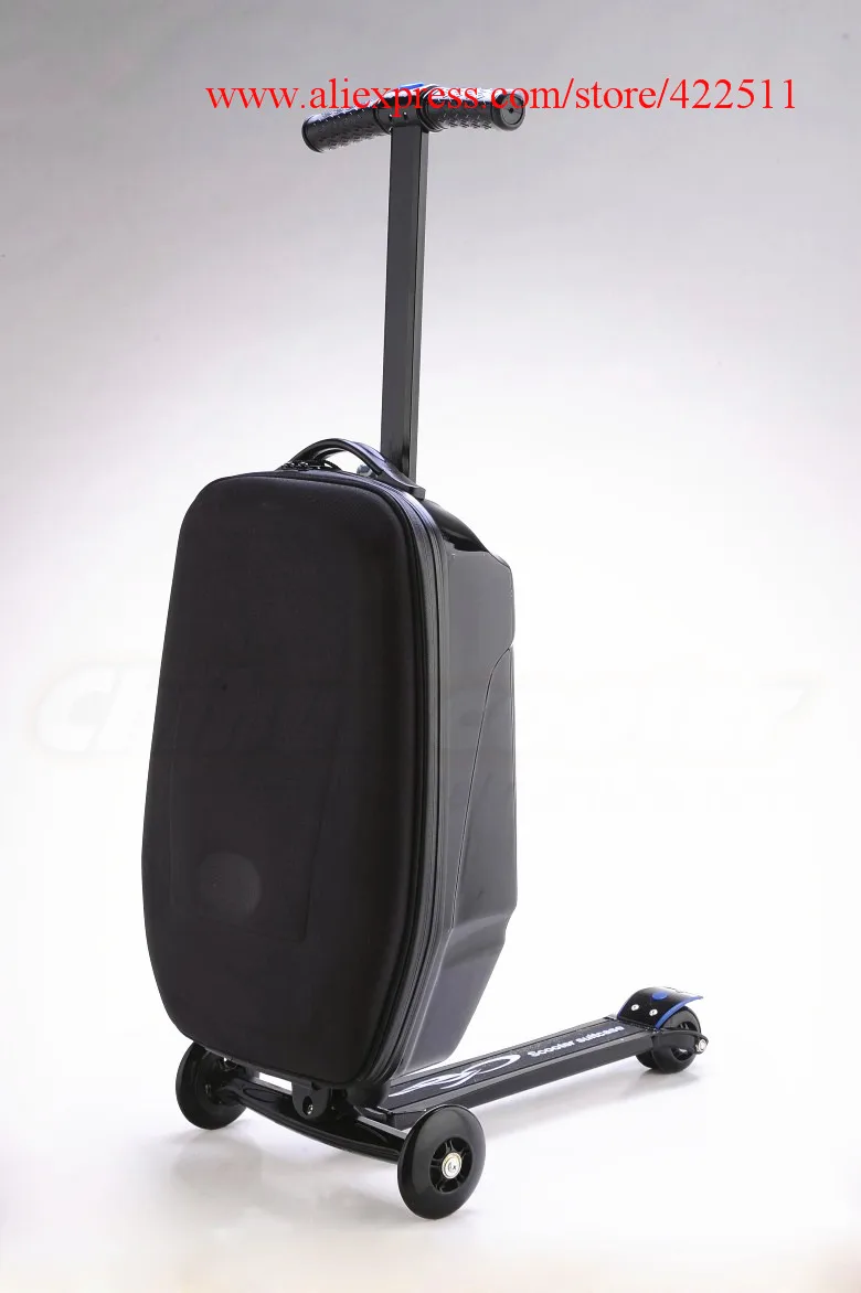 

Black 21" Scooter Luggage Suitcase Scooter 21 inch Travel Trolley