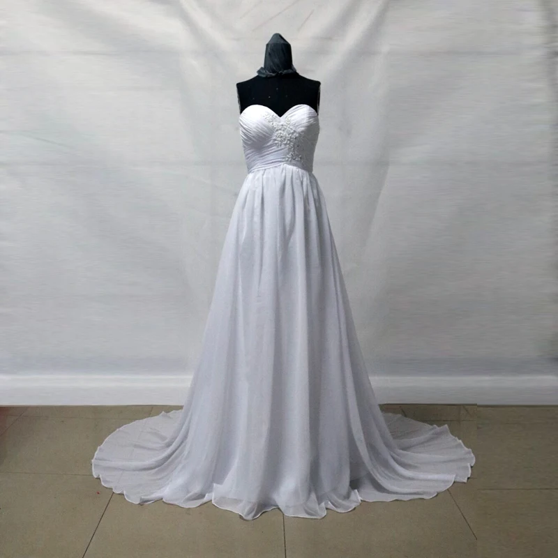 Дешевая Одежда Китай Alibaba платье белый/слоновой кости ТРАПЕЦИЕВИДНОЕ шифоновое