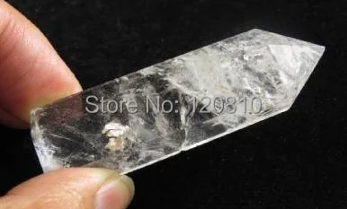 Натуральный Тибетский Phantom кварцевый камень полировка точка палочка Исцеление |