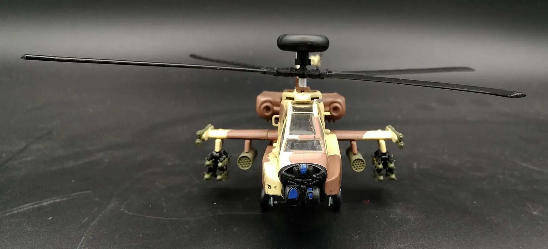 AH-64 Apache лук Израиль ударный вертолет 1/72 не отлитая модель самолета Easy model |