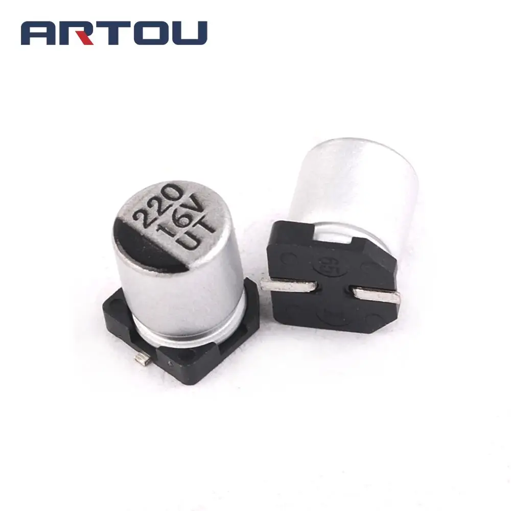 50 шт. 16 В 220 мкФ Ф 6*7 фото|smd electrolytic capacitor|electrolytic capacitors16v 220uf |