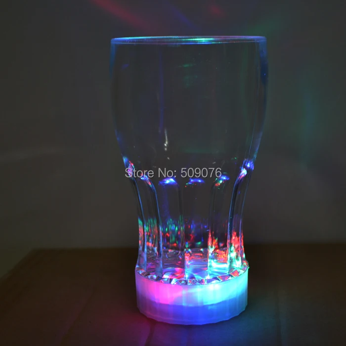 Бесплатная доставка 5 шт./лот 350 мл/12 унций мигание стекла колы чашки LED свет пива
