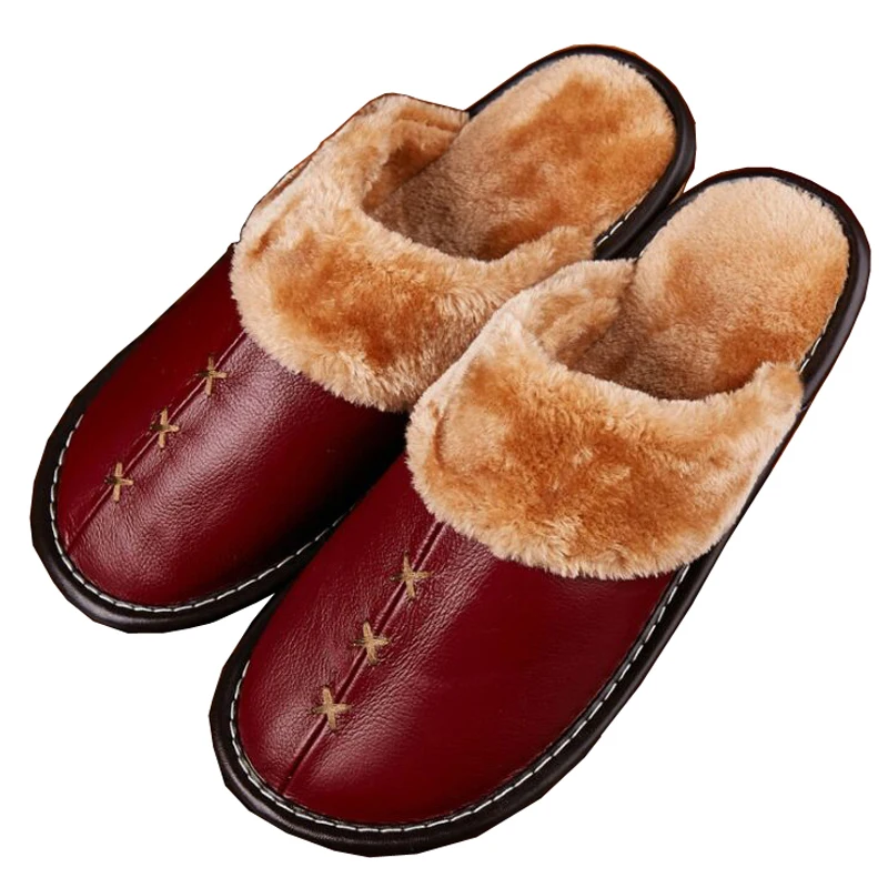 ST SUPER TRADE/зимние женские и мужские мягкие плюшевые домашние тапочки Нескользящие