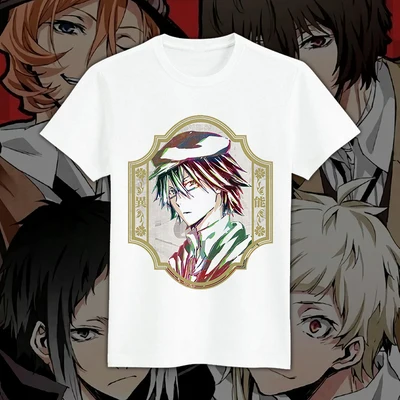 11 Новая футболка Bungou для бродячих собак Nakahara Chuuya дазай Осаму, Мужская футболка, летние футболки, топы - Цвет: 11