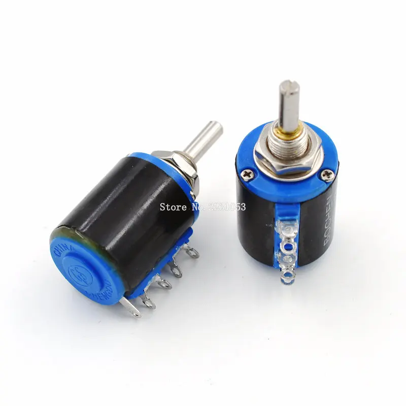 2 шт./лот WXD3-12 1W 4.7KR 4 7 K 4K7 Ohm 5-кольцевой прецизионный проволочный потенциометр |