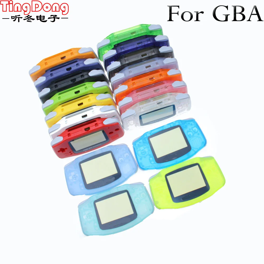 

Replacement Luminous Clear Case Shell Cover for Nintend GBA Housing Case for Gameboy Advance Console Buttons Screw Driver