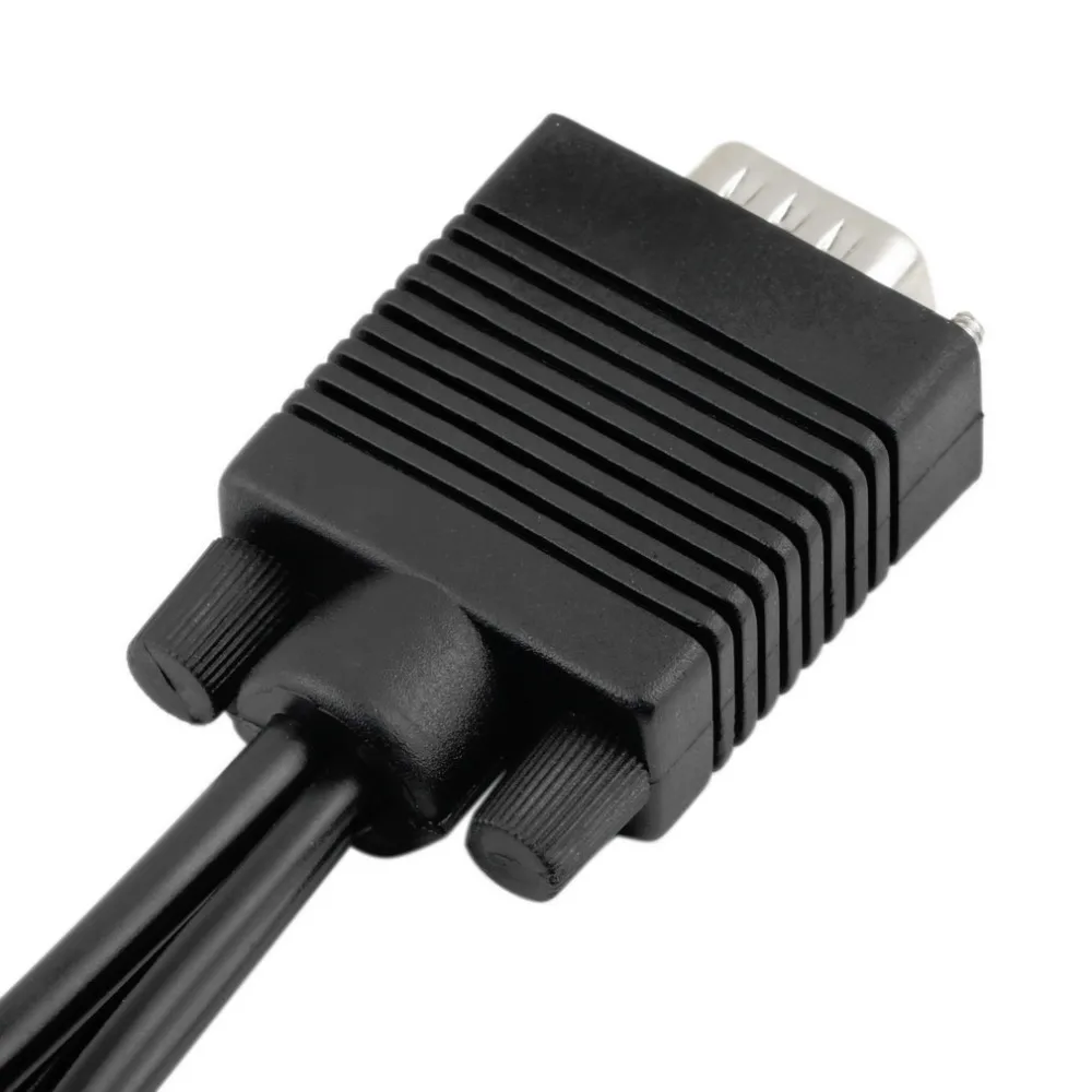 VGA SVGA к S-VIDEO 3 RCA Женский конвертер Кабель видео ТВ выход S-Video AV адаптер! |
