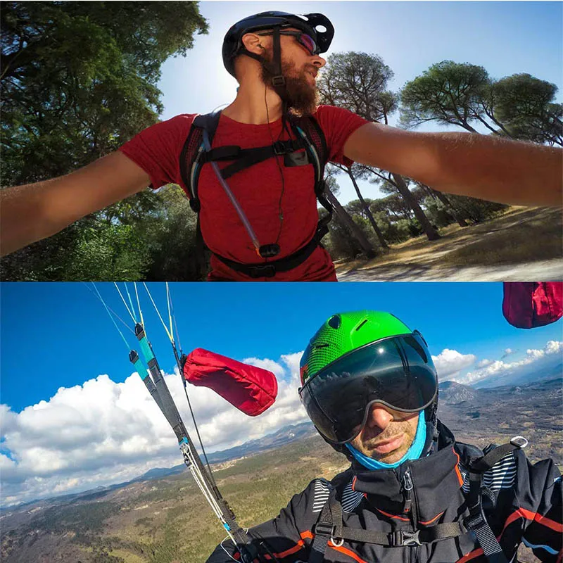 Челюсти Гибкий зажим Крепление+ Регулируемая гусиная Крышка для Gopro Hero 7 6 5 4 Session для Go pro HD Xiaomi Yi AKASO SJCAM eken аксессуары