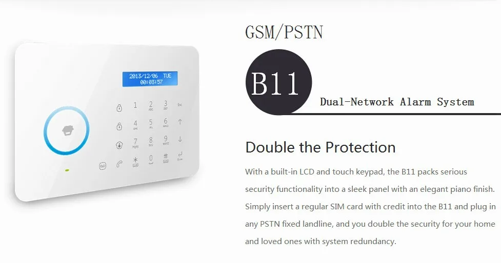 Chuango B11 ЖК дисплей для системы безопасности GSM сигнализация Системы домашняя охранная сигнализация Системы Солнечный импульсивный осветитель сирена