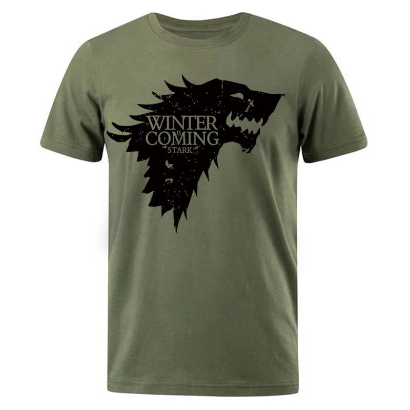 Новинка, Мужская футболка Stark, топы Winter Is Comming, Мужская футболка, Игра престолов, мужские футболки, повседневная мужская футболка, топ, летние футболки