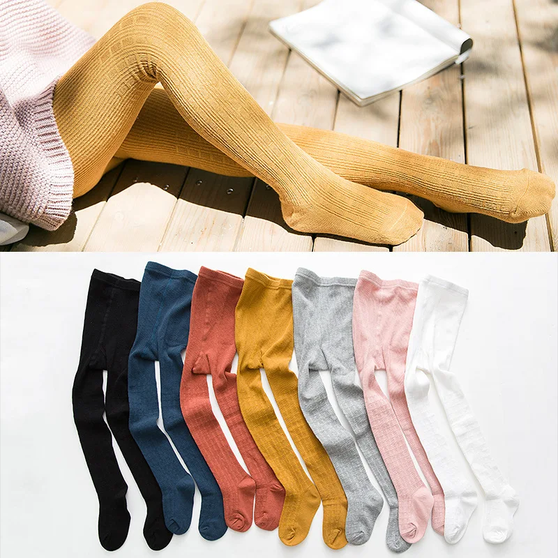 

Kids girls Tights Toddler baby Cotton Solid Leg Warmers Pantyhose children Girls Stocking Newborn Babys autumn Winter Tights