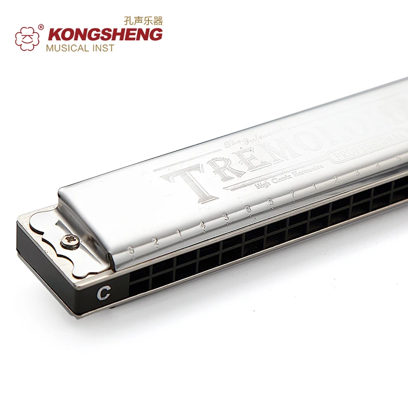 Губная гармошка KONGSHENG Tremolo с 24 отверстиями для рта или начинающих с/# C/D/# D/E/F/# F/G/# G/A/#