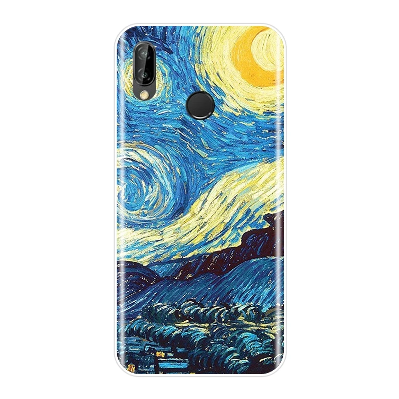 Чехол для телефона Van Gogh Huawei P20 Lite Pro P9 P10 Plus P Smart силиконовая задняя крышка P7 P8 Mini 2017