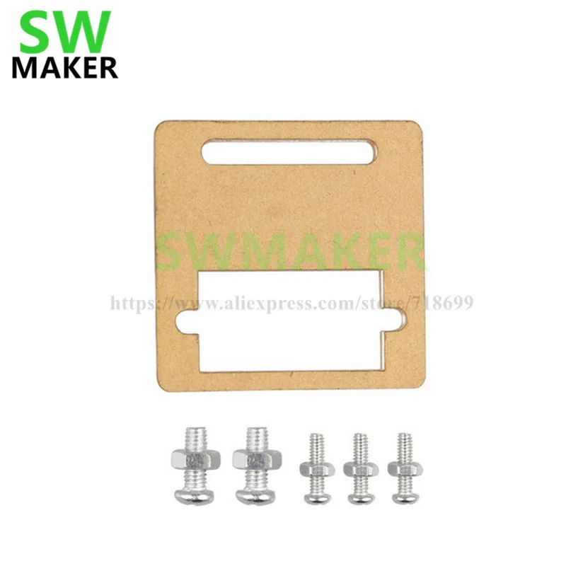 2 шт. монтажный кронштейн из прозрачного пластика для микросервопривода SG90 /MG90S |