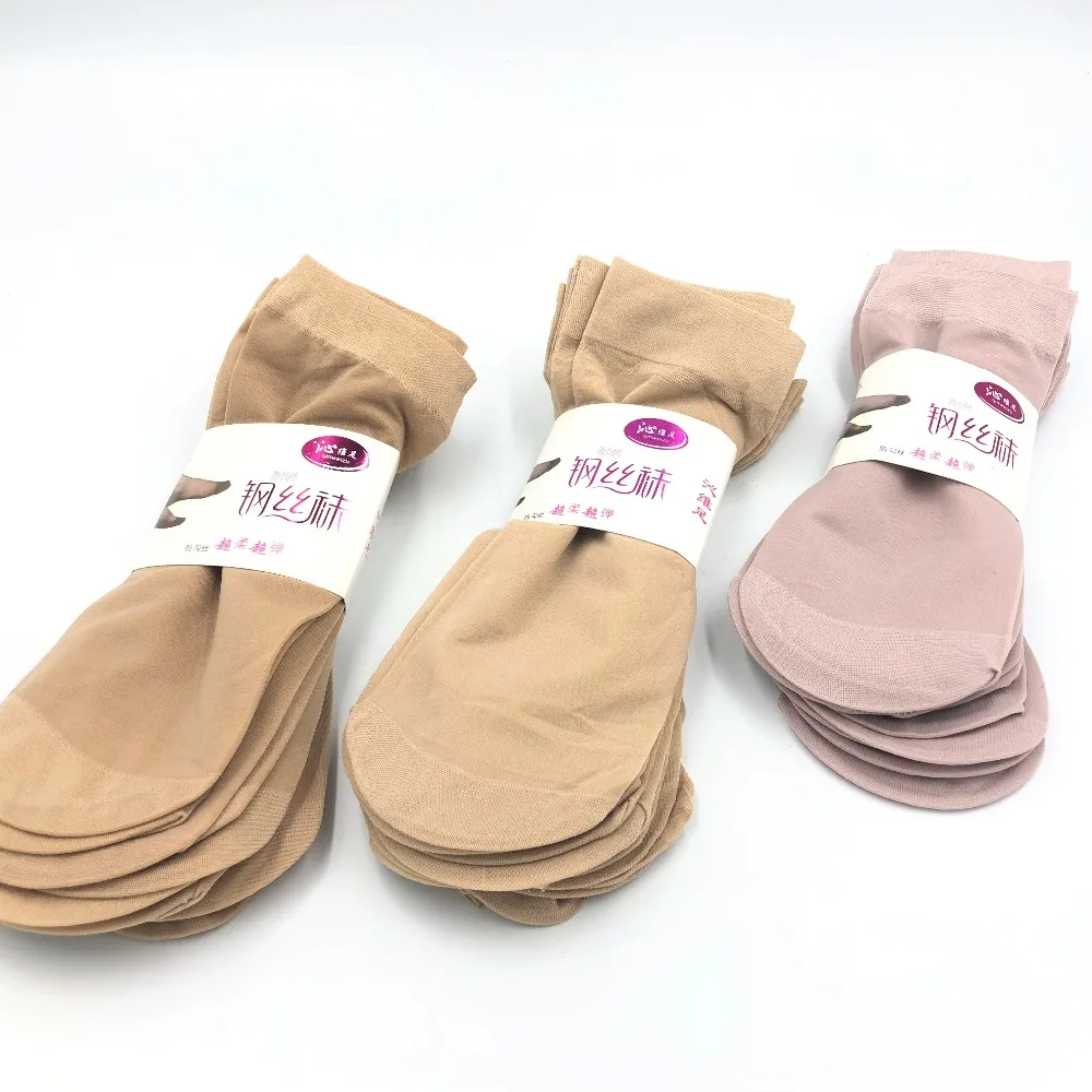 10 пар бархатных шелковых женских носков Мягкие хлопковые носки эластичные