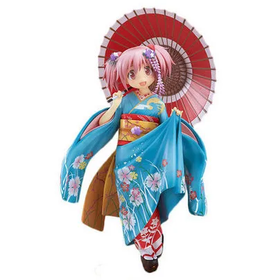 Новая розничная продажа 1/8 22 см Puella Magi Madoka Magica Kaname Maiko Ver ПВХ фигурка хорошая Улыбка