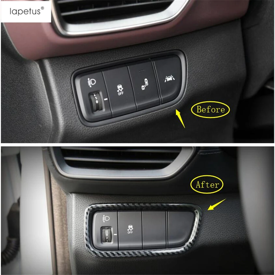 Lapetus аксессуары подходят для hyundai Santa Fe 2019 ABS Передние фары кнопка | Лепнина для интерьера -33041799056
