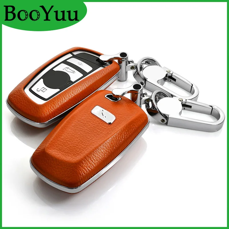 Чехол для ключей BooYuu Fantasy 6 видов цветов из воловьей кожи + ABS BMW 1 2 3 4 5 7 Series All X3 X4 2009