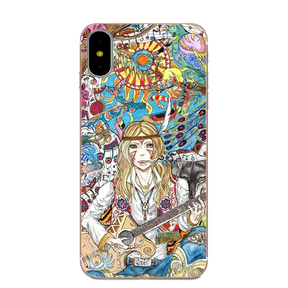 ТПУ рисунком абстрактного искусства психоделическая футболка для Moto G G2 G3 G4 G5 htc 530