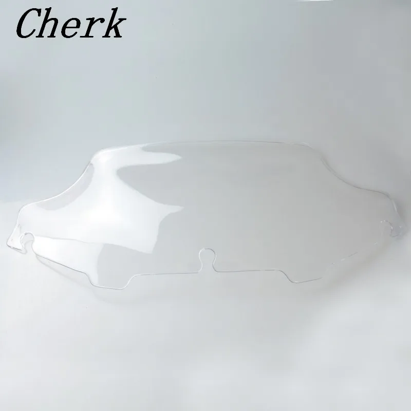 

6" Clear Wave Windshield Windscreen For 1996-2013 Harley FLHT FLHTC FLHX Touring