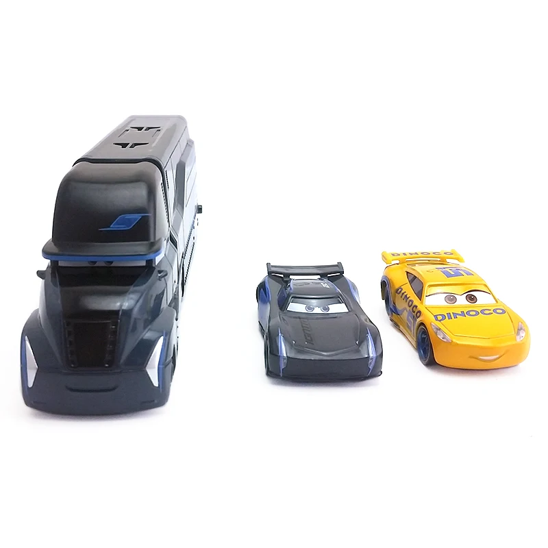 Disney Pixar Cars 3 Jackson Storm& Hauler& Dinoco Cruz Ramirez металлический литой автомобиль 1:55 Свободный абсолютно и