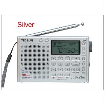 Full Band radio am Digital Demodulator TECSUN PL310ET Black Silver FM Stereo/SW/MW/LW World PLL DSP retro Radio hot sale ! | Электроника