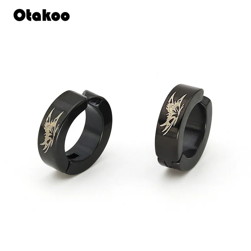 Otakoo модные магнитные клипсы для ушей с сильным магнитом без пирсинга черные