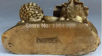 8 &quotКитайская фэн шуй бронзовая фигурка для привлечения богатства денег монета