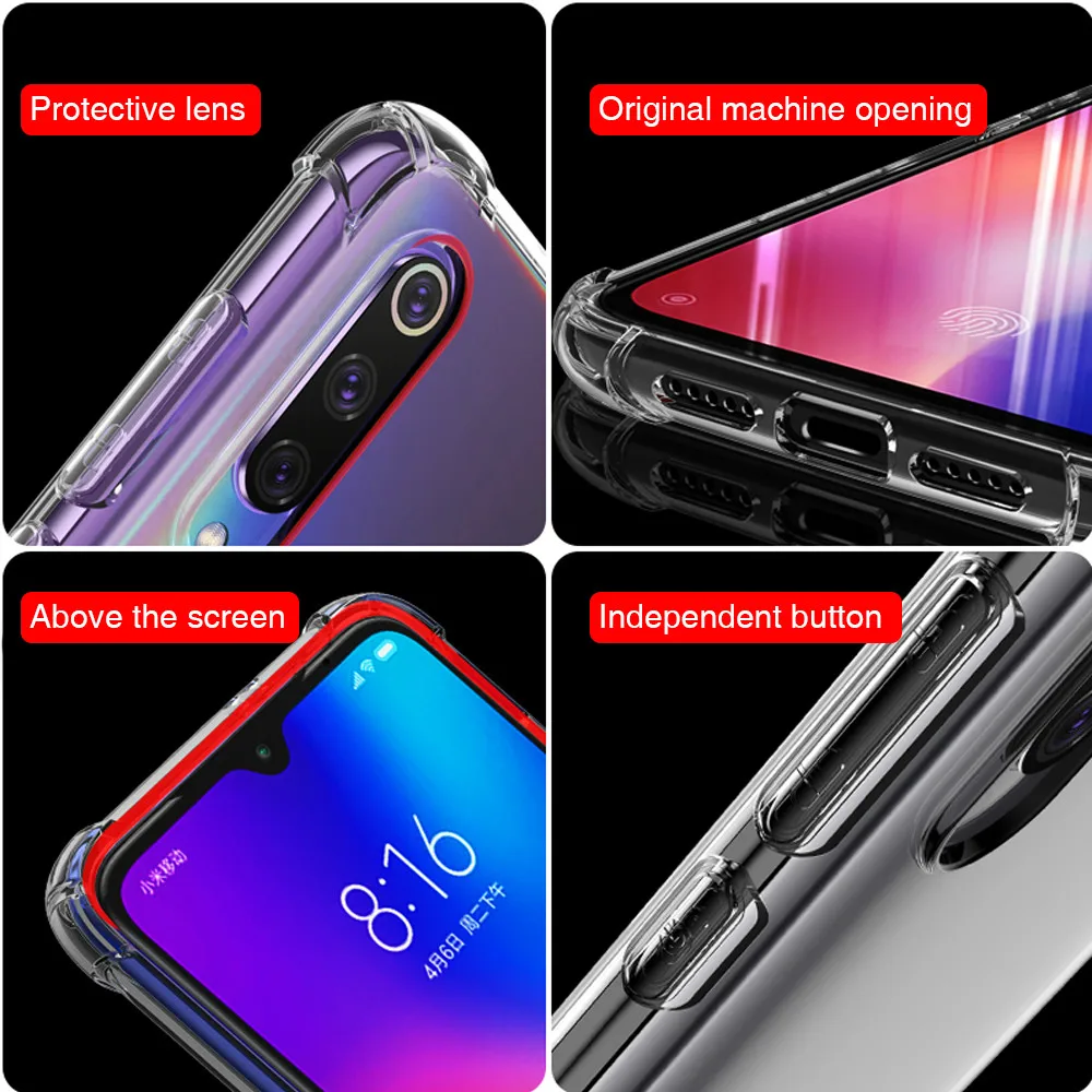 Противоударный чехол для Huawei P30 Pro Lite силиконовый прозрачный мягкий из ТПУ