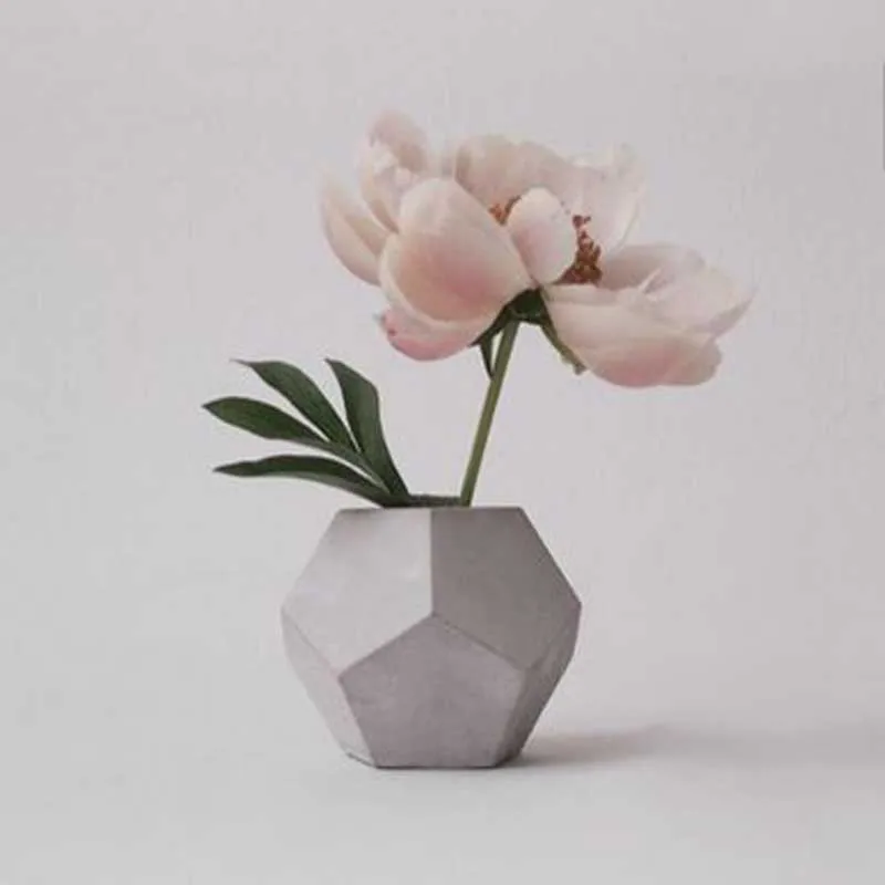 Геометрический цемент цветочный горшок формы DIY стол кулон бетонные формы|Формы