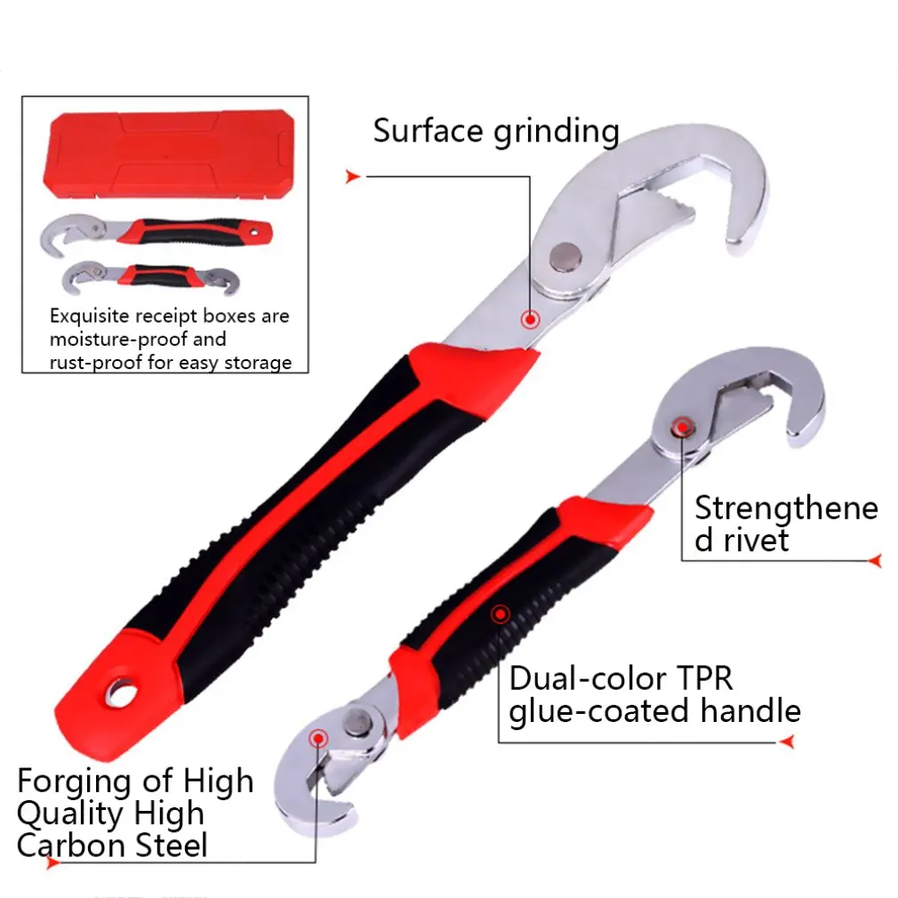 Регулируемый гаечный ключ многофункциональный универсальный ручной инструмент