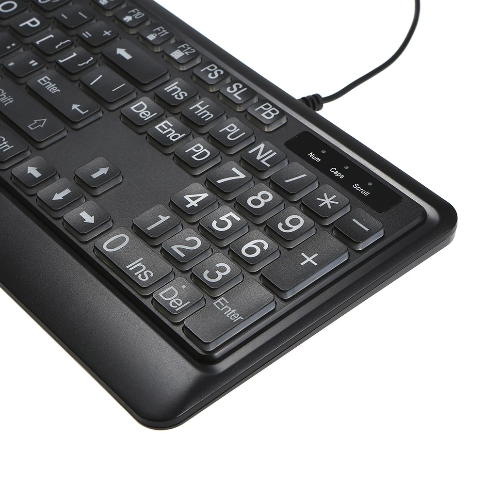 Проводная USB клавиатура для пожилых людей 104 клавиш|Клавиатуры| |