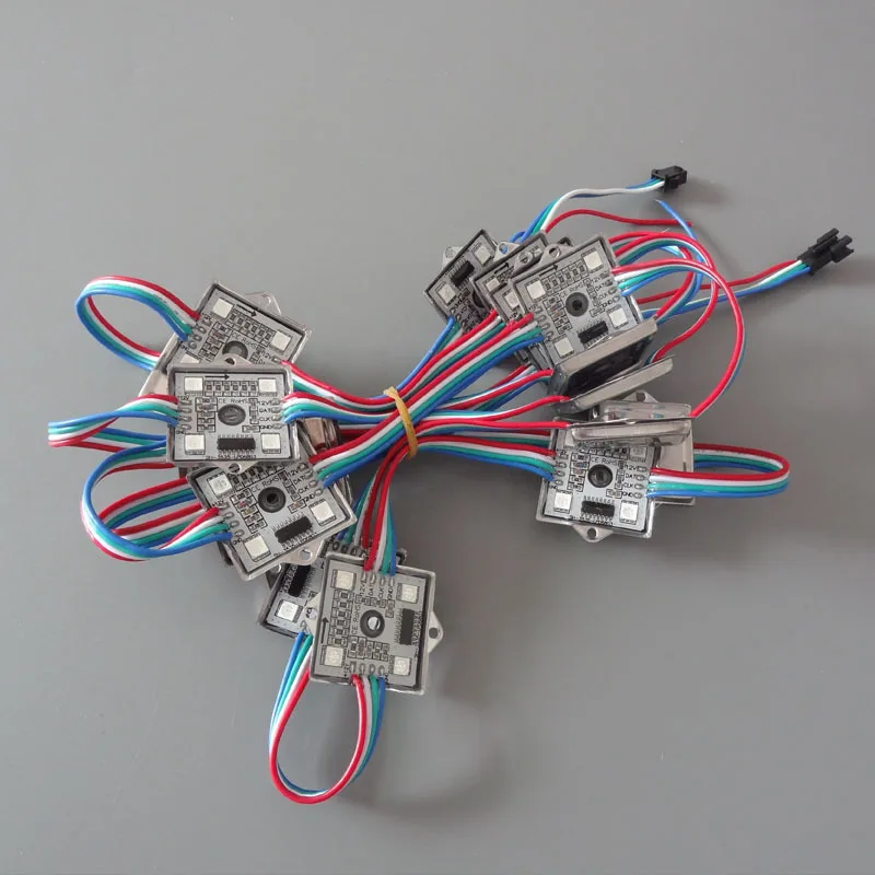 IC WS2801 LPD6803S 5050 RGB * 4 полноцветный модуль светодиодные лампы 12 В постоянного тока 1 44