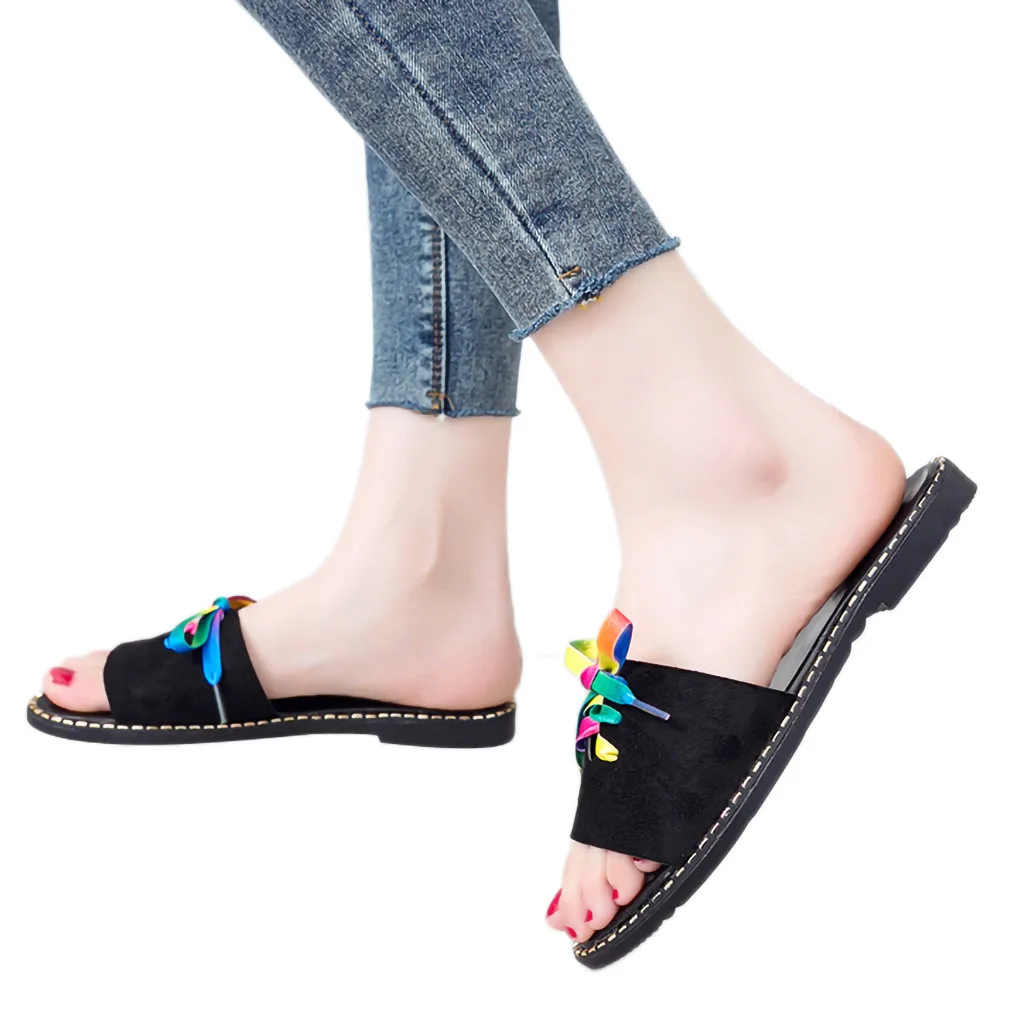 Женские летние тапочки SAGACE с цветами модные повседневные домашние Нескользящие