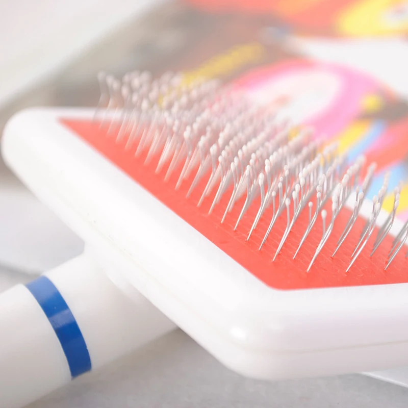 Расческа для груминга собак и кошек красного цвета расческа инструмент быстрой