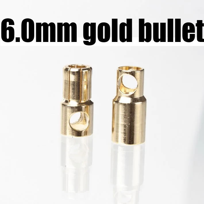 200 пар 6 мм золотистый разъем для батареи RC 0 мм|bullet connector|connector for batteryrc connector |