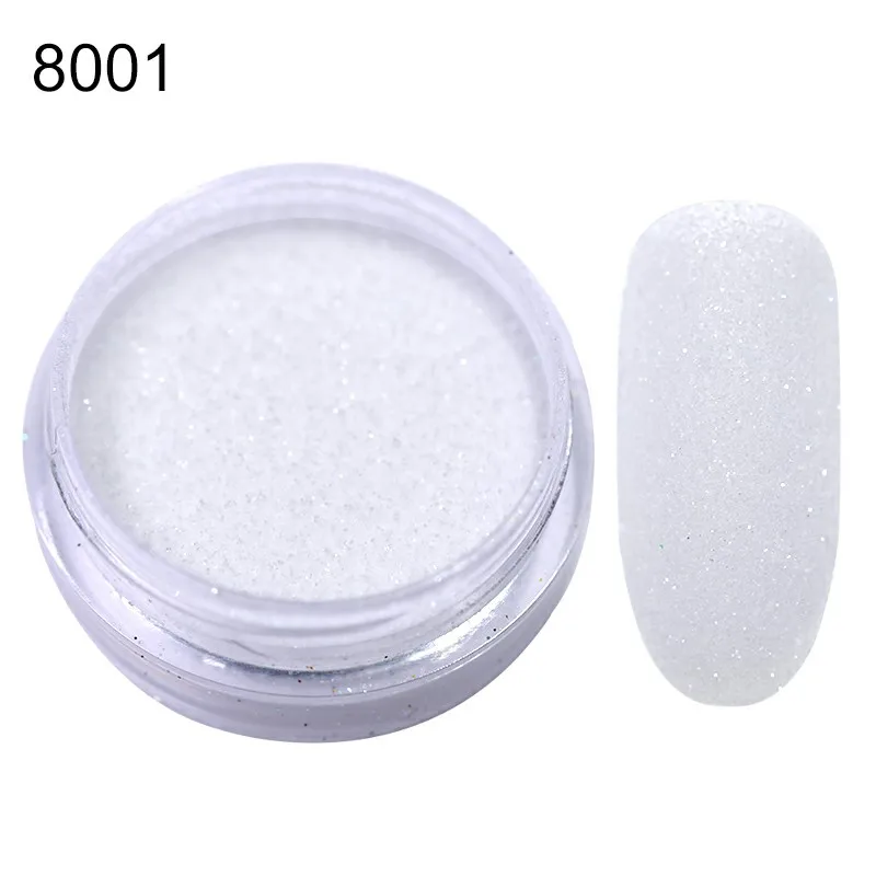 8001 0.5g/box Chameleon Nail Powder Nail Art Decorations Shining Glitters Dust Nail Pigment Glitter Powder Black Base Needed - Цвет: 8001