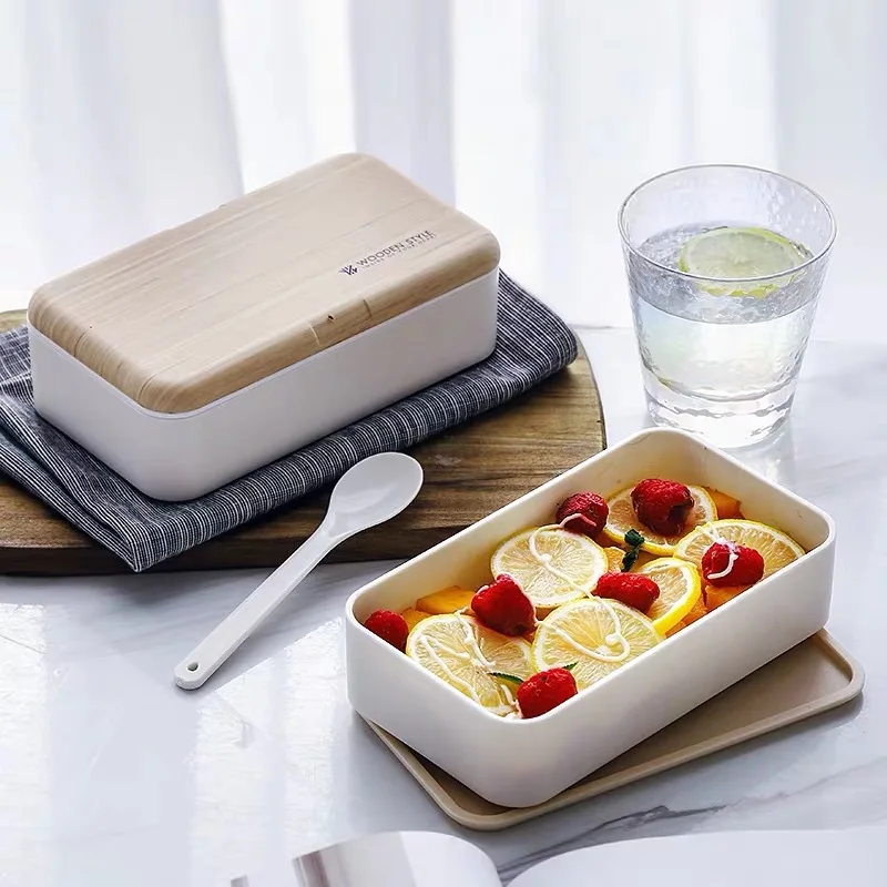 2 слоя большой емкости Ланч-бокс микроволновая печь Bento коробка с регулируемой