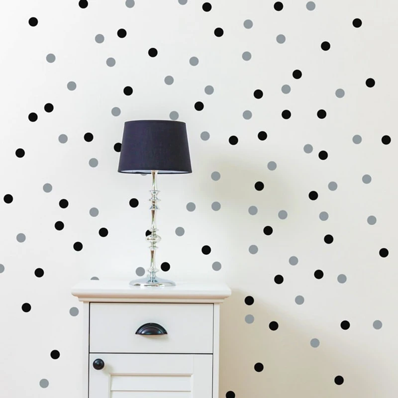 120/70 шт. съемные круглые наклейки в горошек|removable wall decals|wall decalssticker remover |