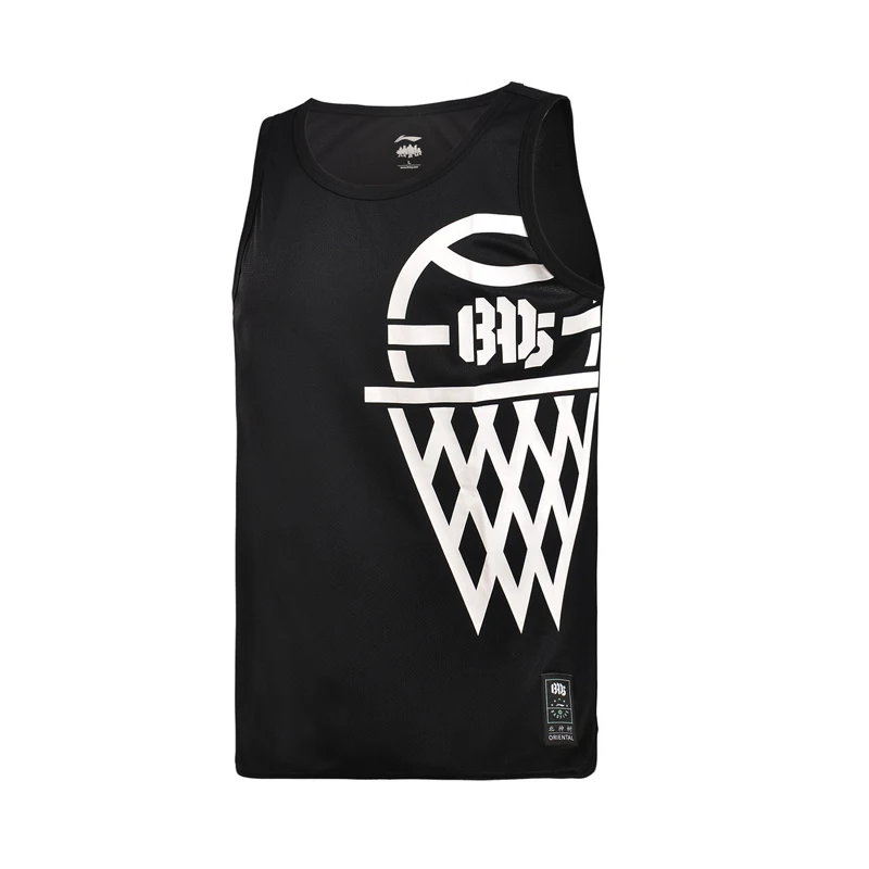 Li Ning мужские баскетбольные майки серии BAD FIVE из 100% полиэстера ATDRY LiNing спортивные