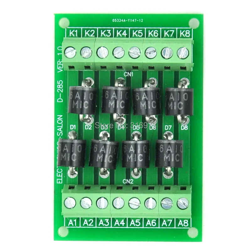 DIN рейка 6 А 1000 в 8 индивидуальных диодных модулей 6A10.|rail mount|rail dindiode 10 amp |