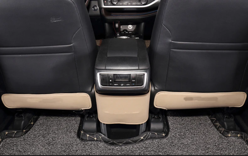 Lsrtw2017 волокна кожи автокресло анти-kick коврик Подлокотник Коврик для toyota highlander 2013 Kluger